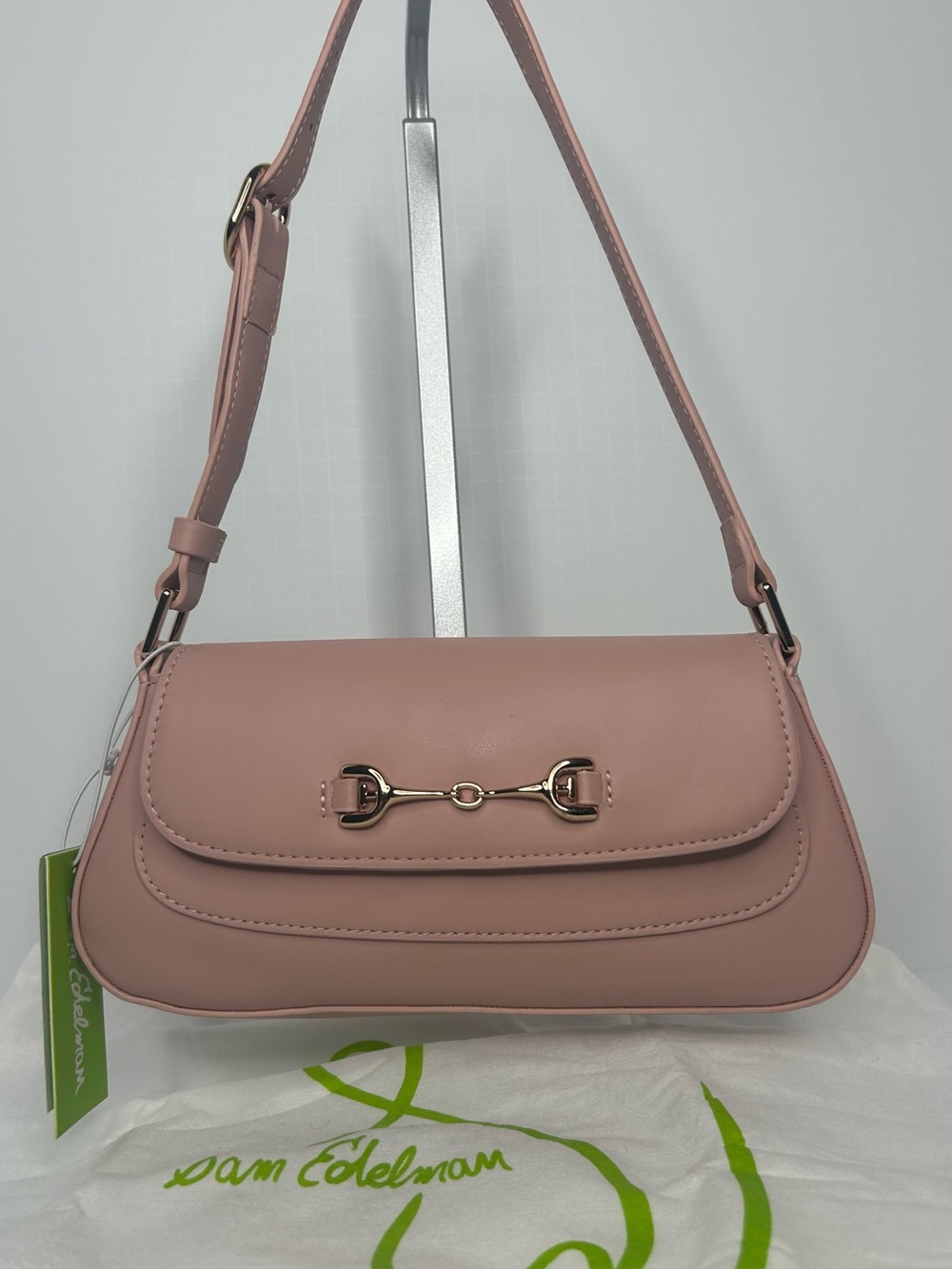 Sam Edelman Leather Loraine Small Shoulder Bag in Dusty Pink (dust bag included)